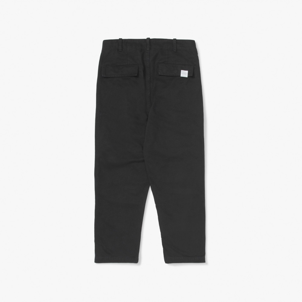 DRAWCORD CHINO PANTS黒36 Drawstring Chino Trousers - Black - Albidaa